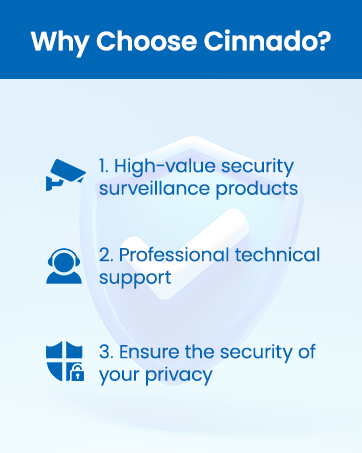 why choose Cinnado wireless cameras for home security indoor/outdoor with phone app