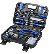 Prostormer 120-Piece Home Repair Tool Set, General Household Hand Tool Kit with Tool Box Storage ...