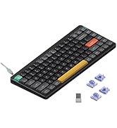 nuphy Air75 V2 Portable 75% Mechanical Keyboard,Wireless Keyboard,Supports Bluetooth/2.4G/USB-C R...