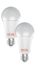MOBI Smart WiFi LED Bulb Multi-Color Changing LED Light Bulb for Home; Bedroom, Dimmable & Voice Com...