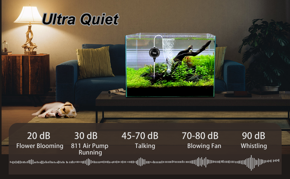 quiet aquarium air pump