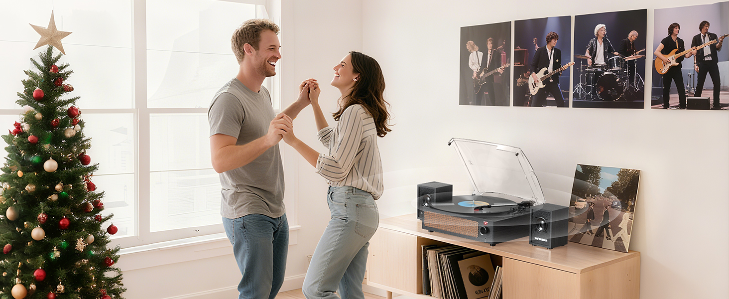 turntable with speakers