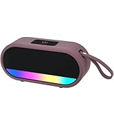 Portable Bluetooth Speaker, Punchy Bass Wireless Speaker with LED Lights, 2200mAh, Portable Speak...