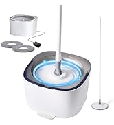 REECOO Spin Mop and Electric Bucket System, Unique Automatic Washing and Wring Electric Bucket, U...