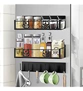 HCBaoXGui Magnetic Spice Rack for Refrigerator,Spice and Seasoning Organizer,Magnetic Shelf for F...