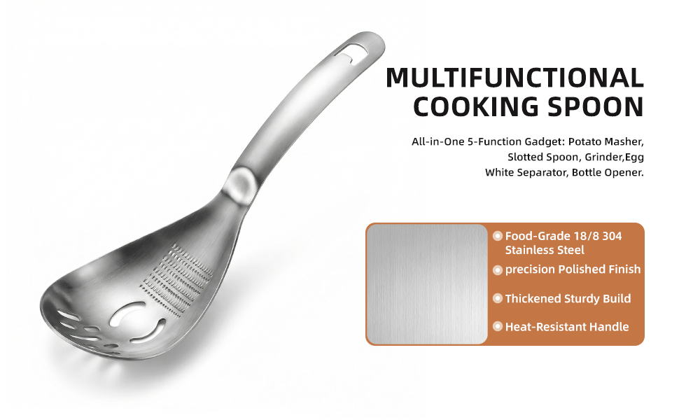 Multifunctional cooking spoon