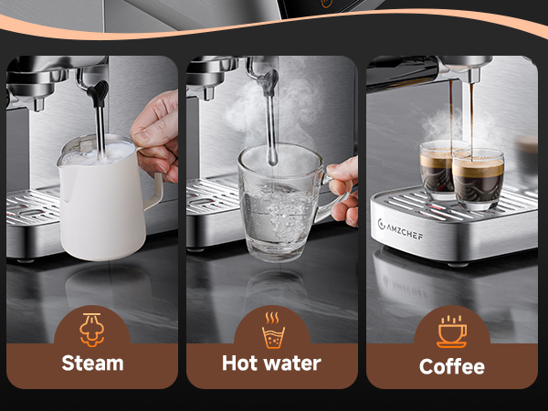 Steam Hot water Coffee
