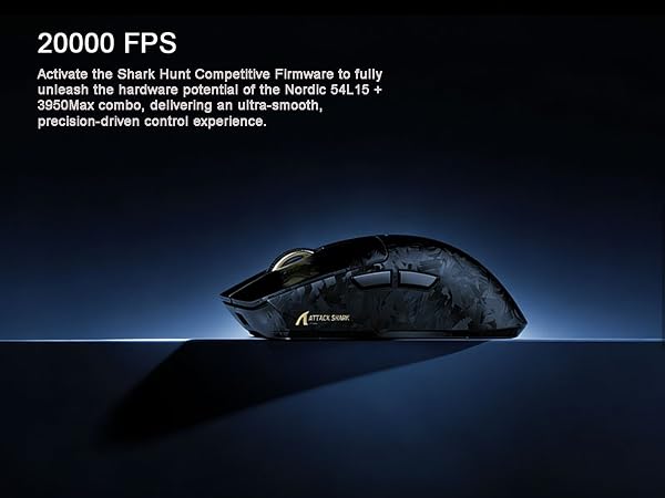 ATTACK SHARK X11Ultra 8K Carbon Fiber Wireless Gaming Mouse with 42000 DPI
