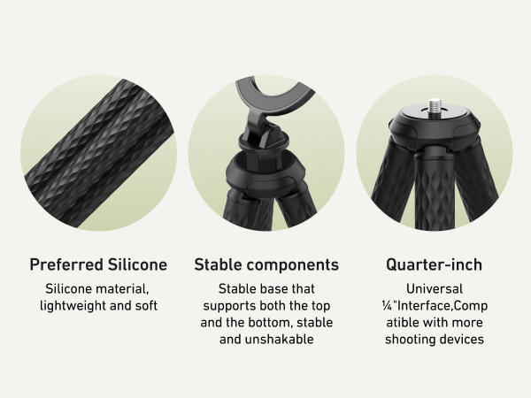 TELESIN Magnetic Flexible Tripod for iPhone