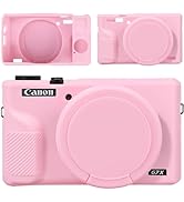 Canboc Case for Canon PowerShot G7X Mark III Digital Camera, G7X Mark III Soft Silicone Cover wit...