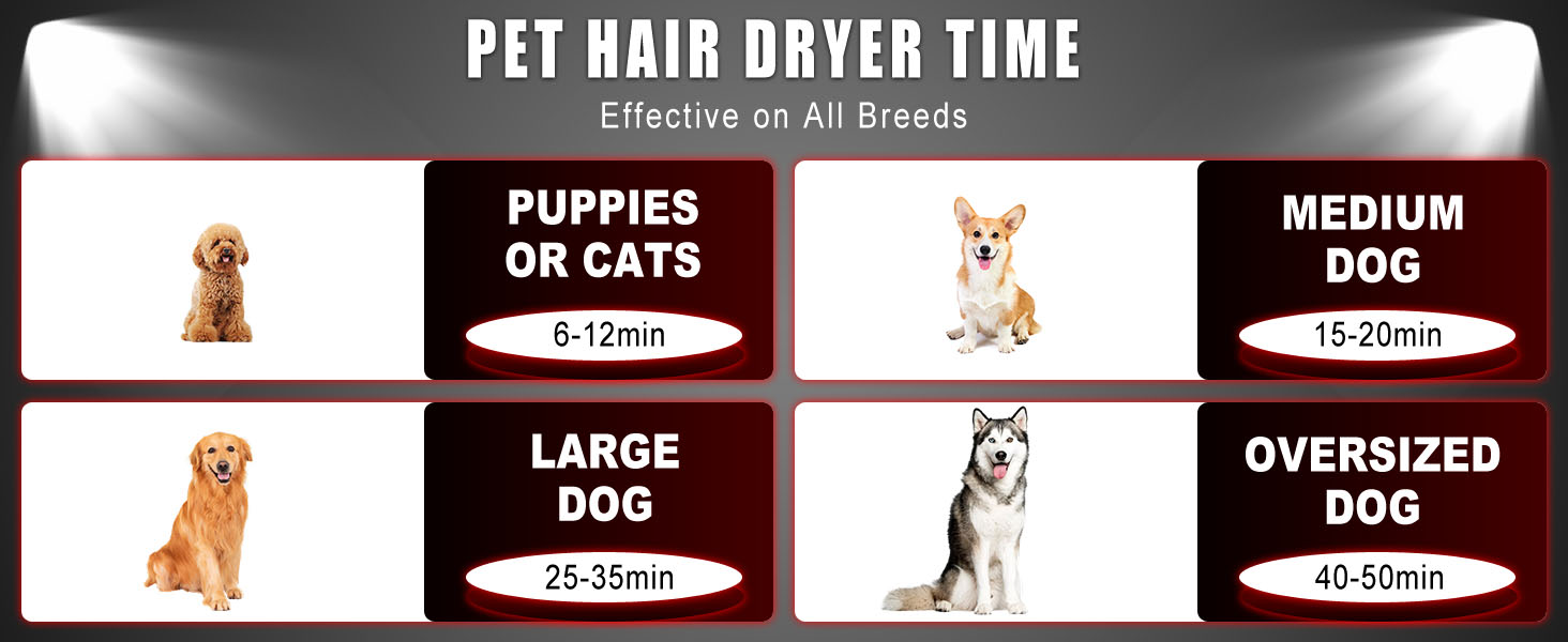 Dog Hair Dryer High Velocity Professional Dog Blow Dryer