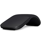 Microsoft Arc Mouse - Black. Sleek,Ergonomic design, Ultra slim and lightweight, Bluetooth Mouse ...
