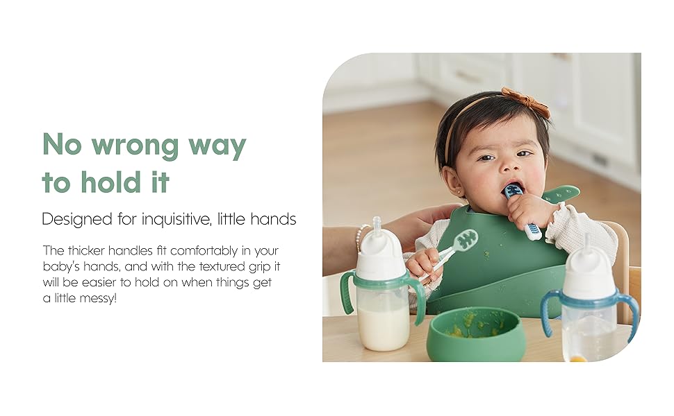 No wrong way to hold it. Designed for inquisitive little hands. 
