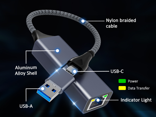 usb c ethernet adapter usb to ethernet ethernet adapter for laptop