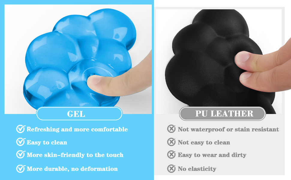 Cloud Keyboard and Mouse Wrist Rest