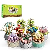 JMBricklayer Succulent Bonsai Botanical Collection Building Set, Plants Office &amp; Room Decor Succu...