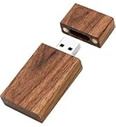 32GB USB 3.0 Flash Drive TATMOHIK Walnut Wood Memory Stick 32 GB, Thumb Drive, USB Drive, Zip Drive