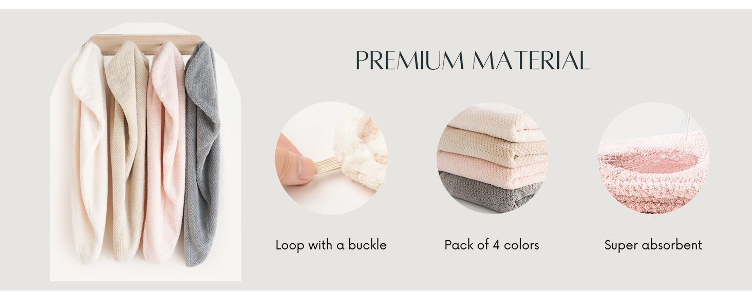 Microfiber Hair Towel Wrap