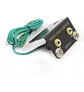 FEITA L Shaped Anti Static Socket Ring Ground Connector with 5.5ft Green Terminal Cable for ESD W...