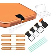 [4-Pack] Phone Anti-Lost Dust Plug, Type-C Cover Cap, Mesh Speaker Dust Cover, Cell Phone Cleanin...