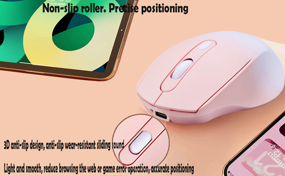 Wireless Gradient Color Rechargable Mouse ,