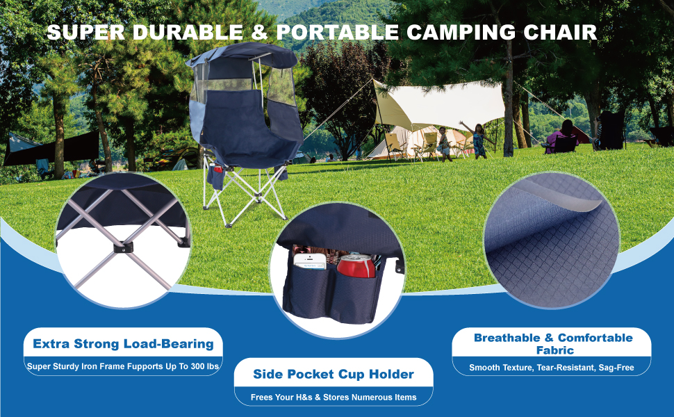 Super Durable &amp;amp; Portable Camping Chair