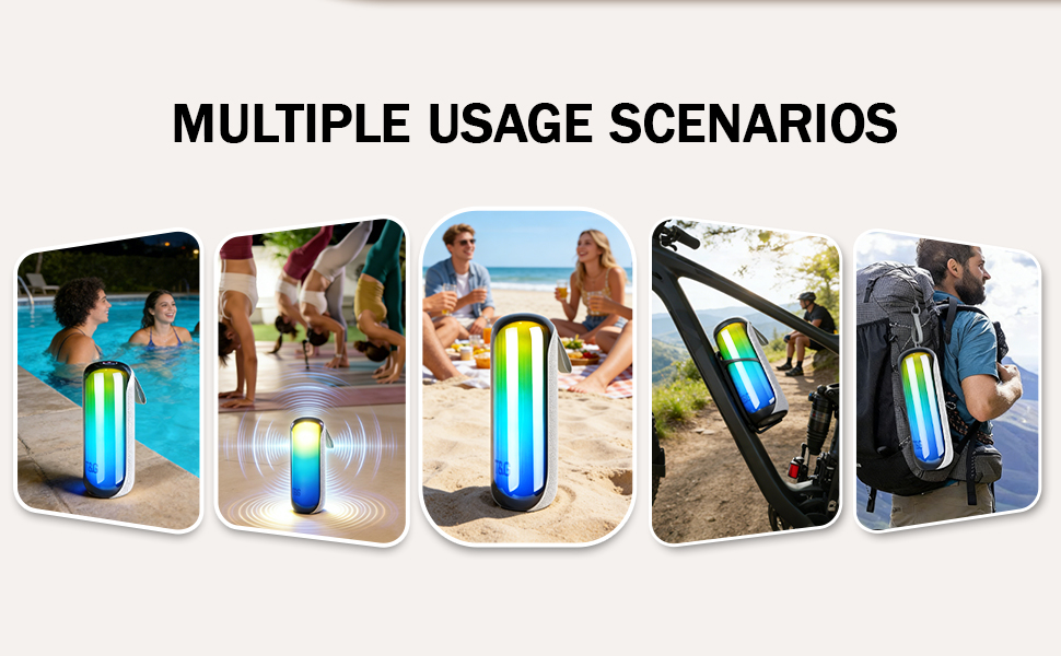 portable party speaker for indoor outdoor gatherings