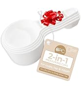 2 in 1 Measuring Cups and Spoons Set - Nesting Measuring Cups for Easy Storage - Keep Your Measur...