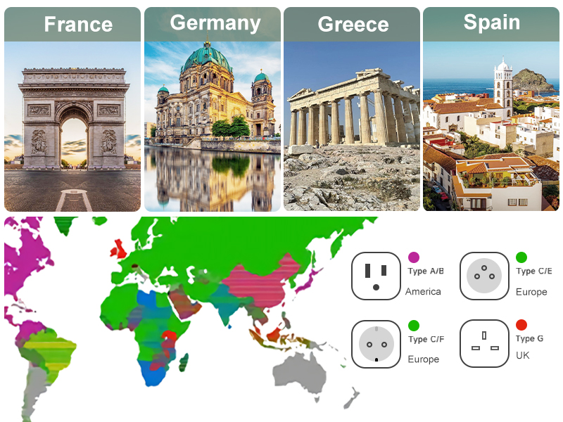 europen small plug adapter