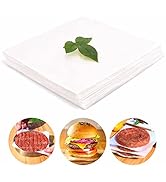 Meykers Parchment Paper Sheet | 6” x 6” | 300 Pack | for Making Smash Burgers | for 5” Hamburger ...