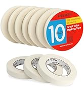 MEEDEN 10 Packs White Artist Tape, 0.75" with Total 1804.5FT (550m) Masking Art Tape for Watercol...