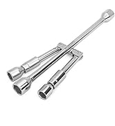 WORKPRO 14-Inch Universal Folding Lug Wrench, 4-Way Cross Wrench