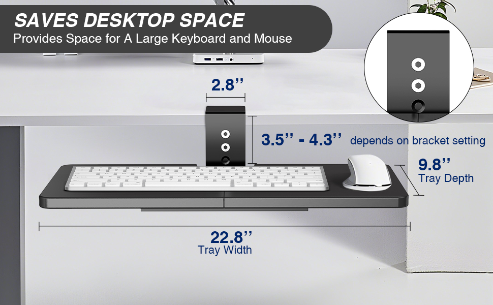 Keyboard and Mouse Tray