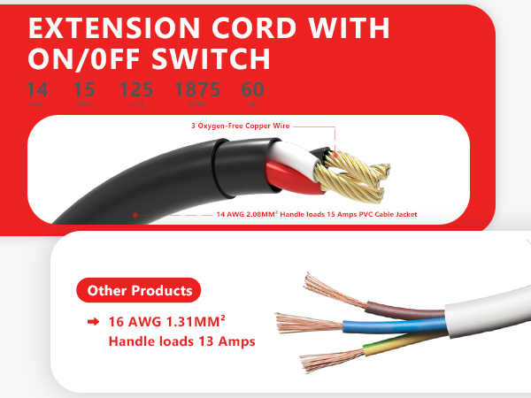 Extension Cord with Switch