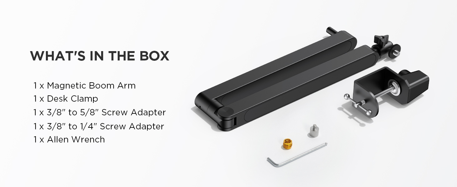 low profile boom arm