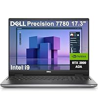 Dell Precision 7000 7780 Mobile Workstation Laptop, NVIDIA RTX A1000 6GB, 32GB CAMM DDR5 RAM, 17.3