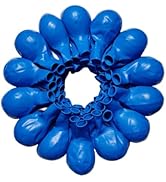 ZWZLIULIAN 90 Pack Blue Balloons 18 Inch Blue Latex Big Balloons for Party Decorations and Events
