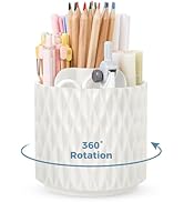 SKYDUE Small Pen Holder for Desk, Rotating Pen Holder for Desk Accessories, Pencil Holder for Off...