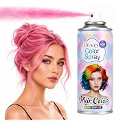 Temporary Hair Color Spray for Kids Women Man, Washable Hair Spray Color | Non Damaging Pink Hair...