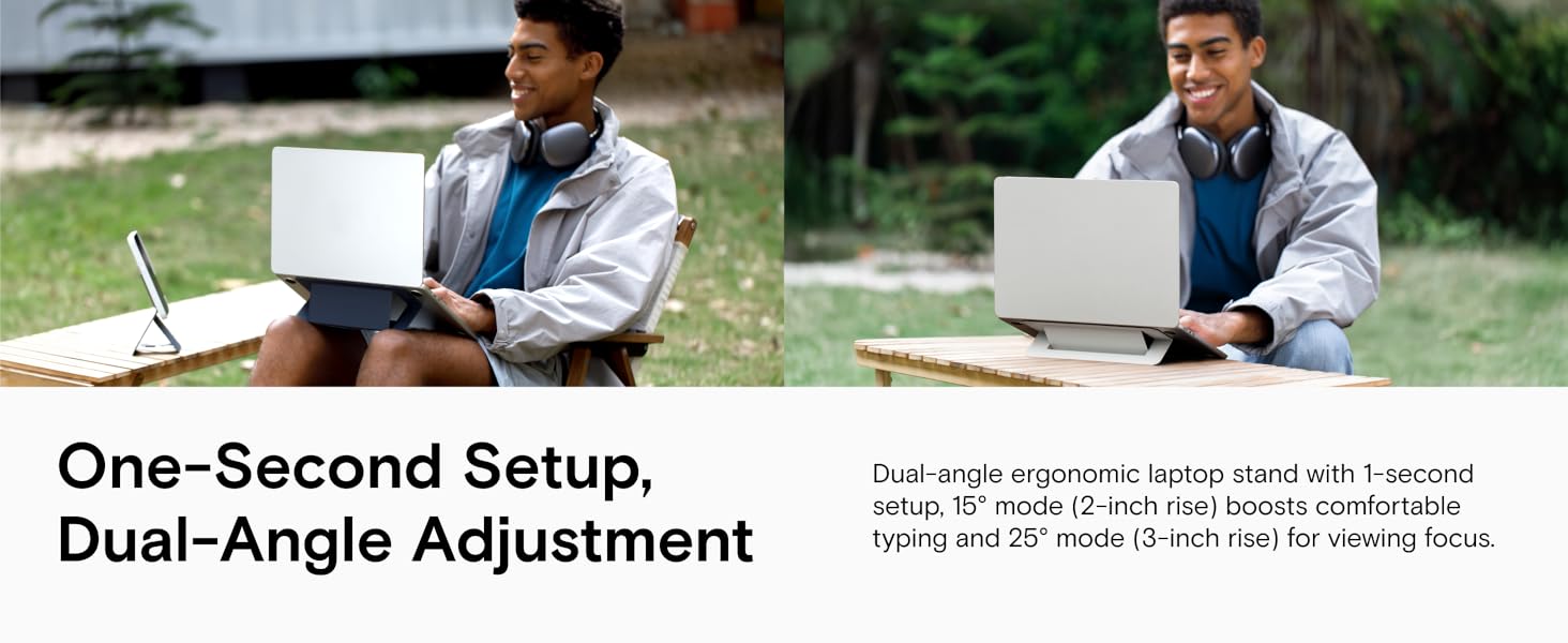 dual-angles laptop riser
