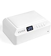 L'UGX Professional Nail Curing Lamp for Gel Polish Dryer 72W LED UV Nail Lights with Arm Rest Pil...