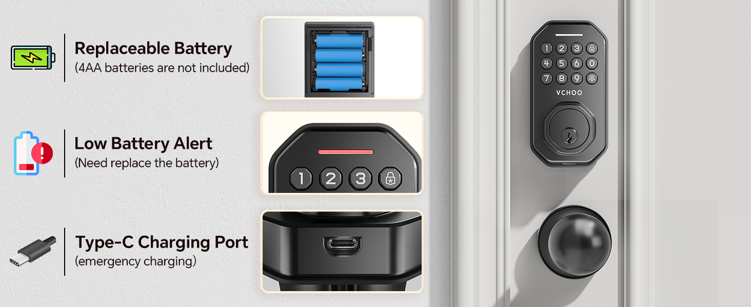 VCHOO Keyless Entry Door Lock