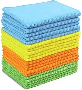 20 Pack - SimpleHouseware Microfiber Cleaning Cloth, 4 Colors