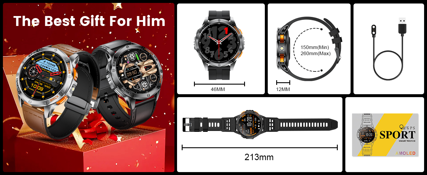 mens smart watches men&amp;#39;s smart watch android gps smart watch for men fitness tracker for men