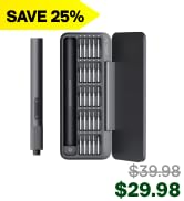 HOTO 25-in-1 Mini Electric Screwdriver, 3.7V Precision Screwdriver Set, USB-C Rechargeable, Compa...