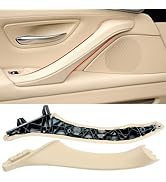 Jaronx Compatible with BMW 5 Series F10 F11 Door Handle Replacement, Leather Left Rear Side Inter...
