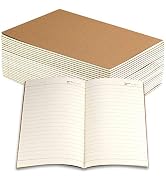 Owevvin 24 Pack Journal Notebook with Lined Paper, Brown Kraft Cover Writing Diary Subject Notebo...
