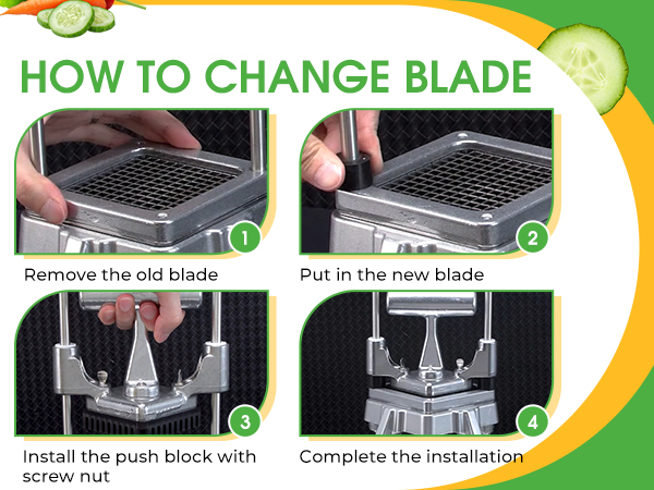 How to install Commercial Vegetable Chopper &amp;amp; French Fry Cutter Stainless Steel