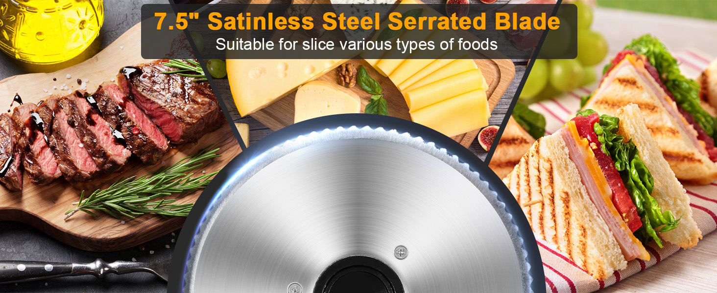 Meat Slicer Electric Deli Food Slicer