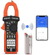 BTMETER Digital Clamp Meter Multimeter, Auto Range 4000 TRMS AC DC Voltmeter Ammeter Test Volt Am...